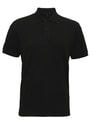 Heren Polo Asquith & Fox Super Smooth Knit Zwart